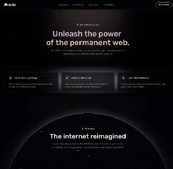 Unleash the power of the permanent web.