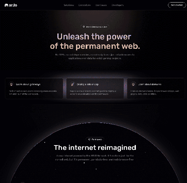 Unleash the power of the permanent web.